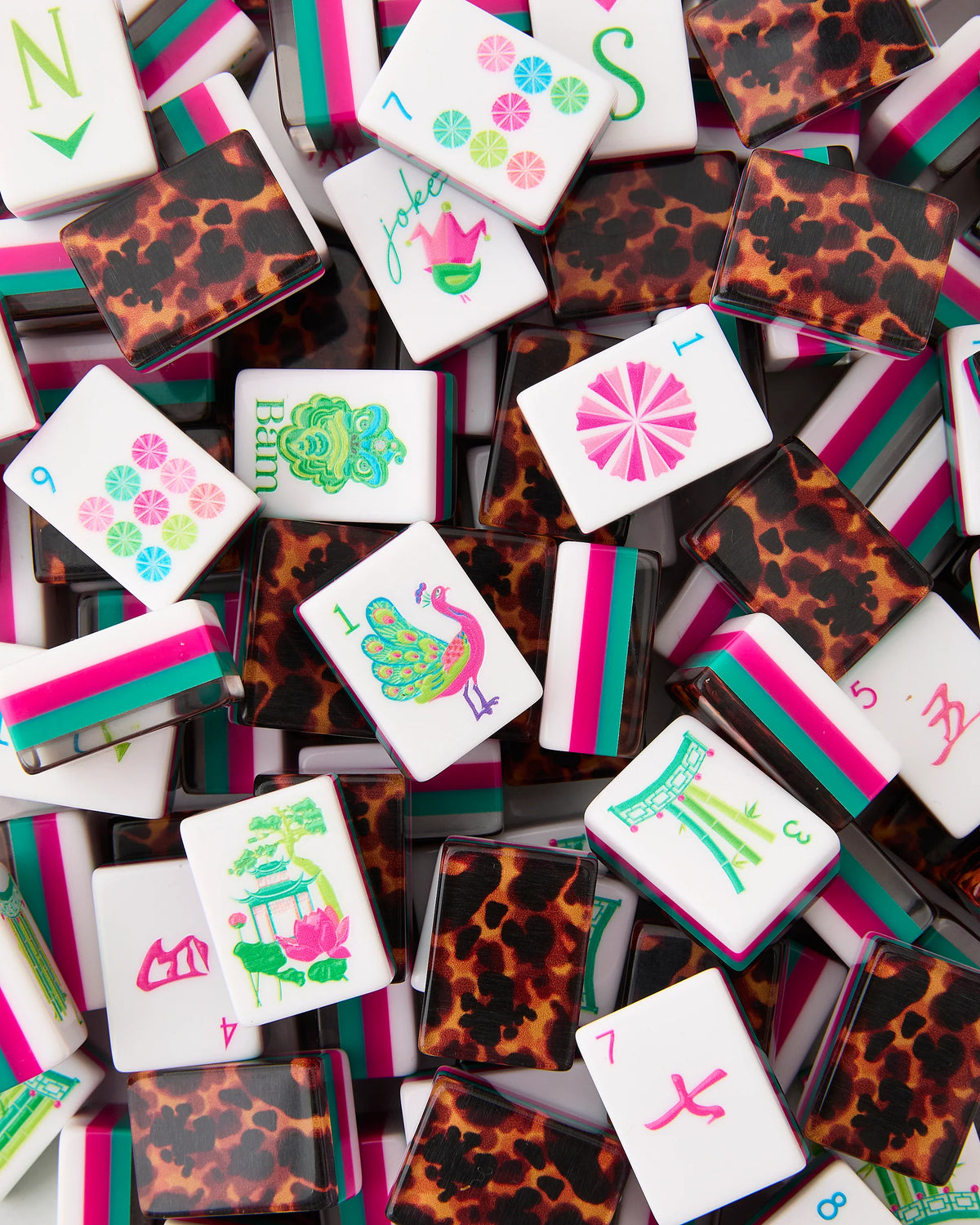 GLOW WILD MAHJONG TILES