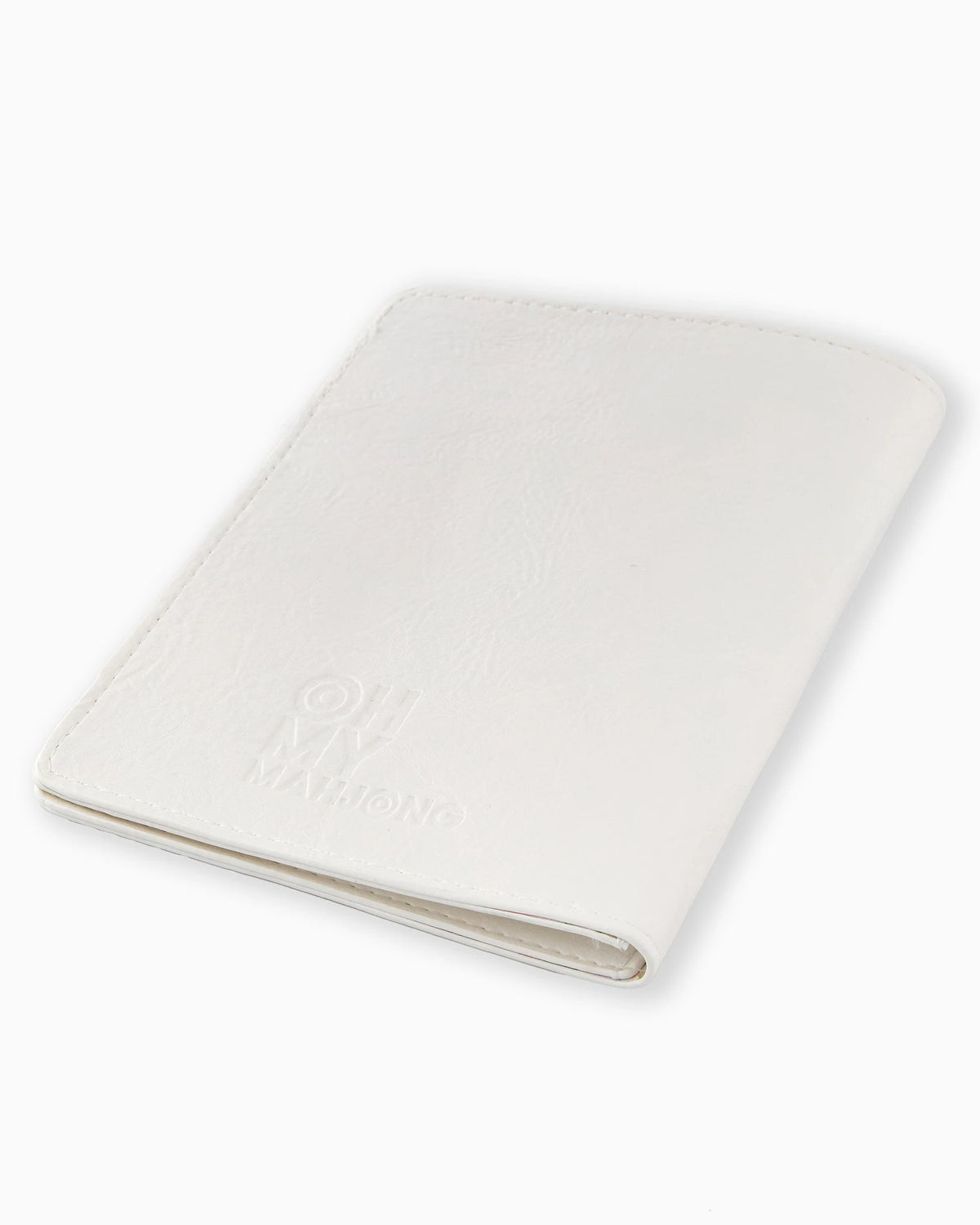 WHITE MAHJONG CARD FOLIO
