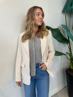 BALLENCIA WOVEN BLAZER SANDSTONE