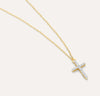 GOLD BELIEVE CROSS NECKLACE