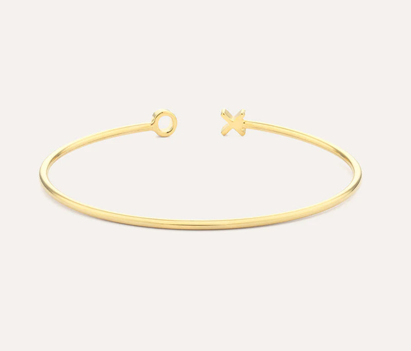 GOLD XO FLEXI BRACELET