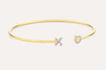 GOLD XO FLEXI BRACELET