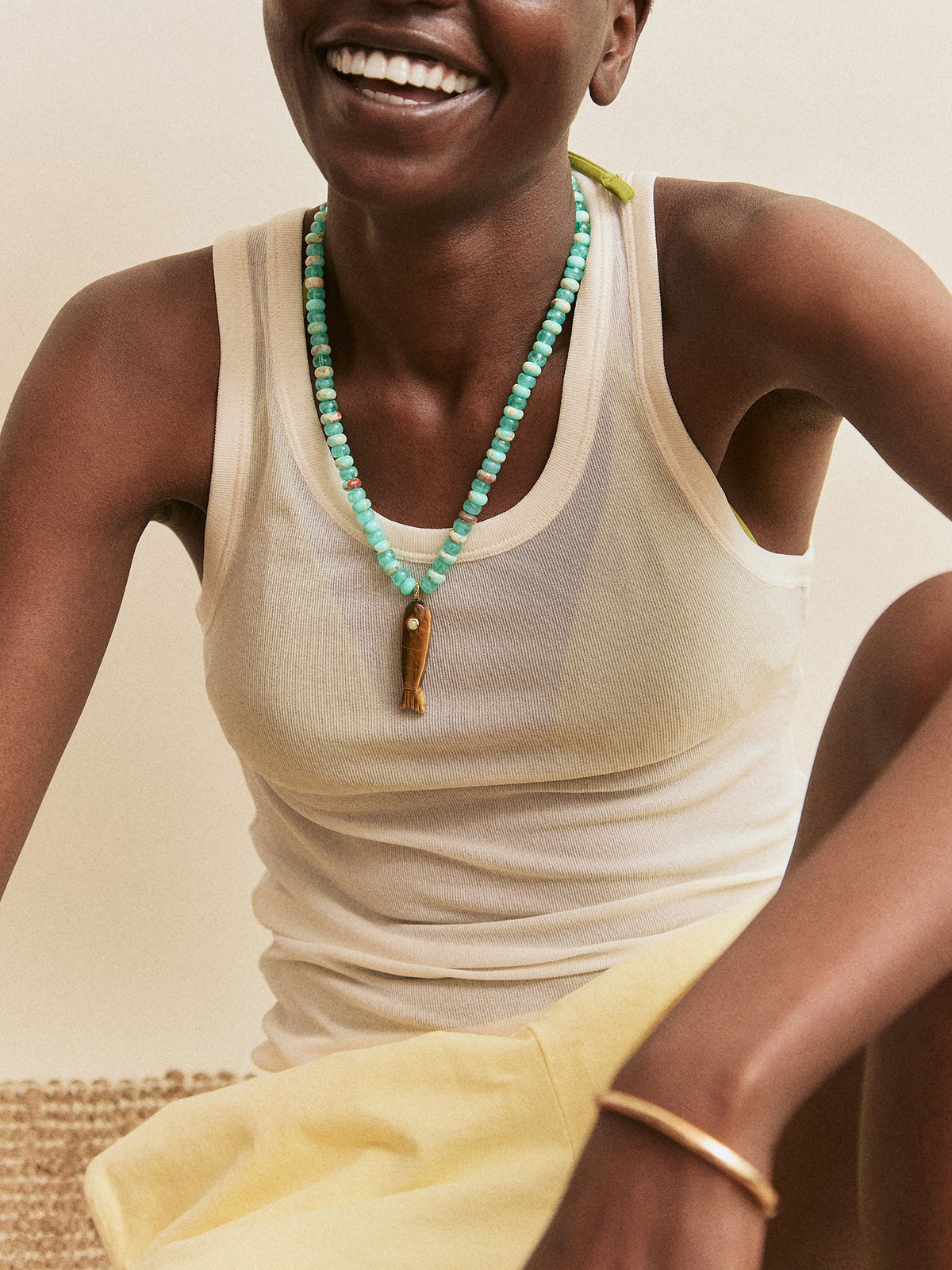 SUN DRIFT FISH PENDANT NECKLACE