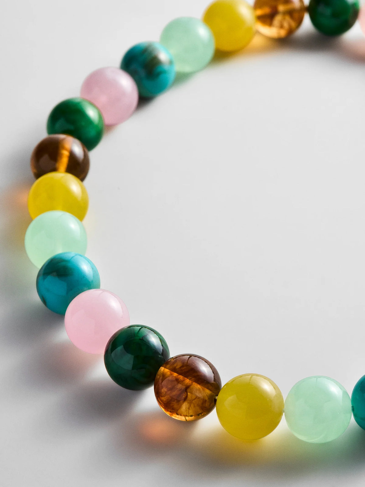MINI JANE BEADED NECKLACE NATURAL MULTI