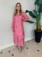 PINK JACQUARD HARMONY DRESS