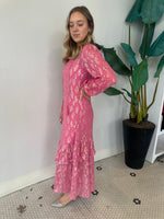 PINK JACQUARD HARMONY DRESS
