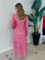 PINK JACQUARD HARMONY DRESS