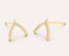 WISHBONE FASHION STUD EARRINGS