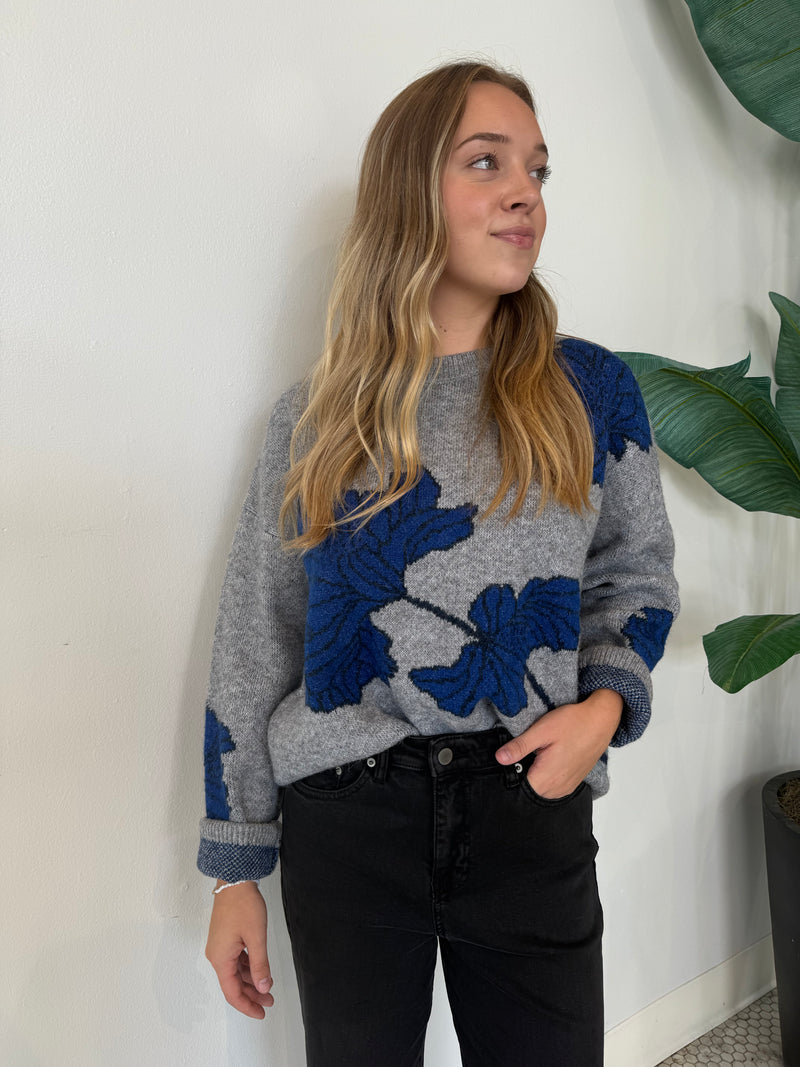 BENNETT INTARSIA FLOWER SWEATER