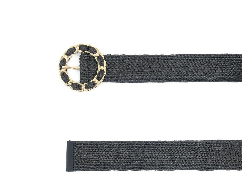 WOVEN BELT BLACK
