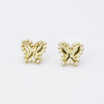 FAIRY BUTTERFLY PEARL STUD EARRINGS