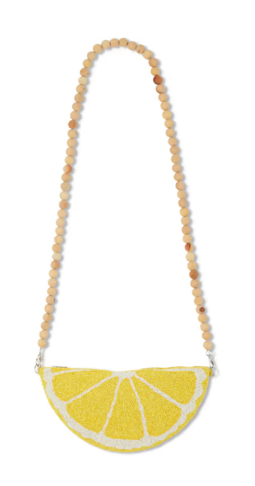 LEMON BEADED BAG