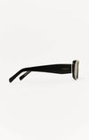 OFF DUTY POLISHED BLK SUNGLASSES
