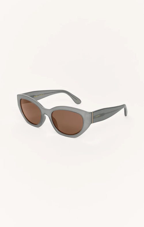 MIRAGE PEWTER BROWN SUNGLASSES