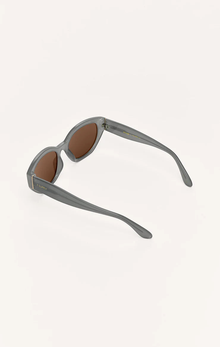 MIRAGE PEWTER BROWN SUNGLASSES