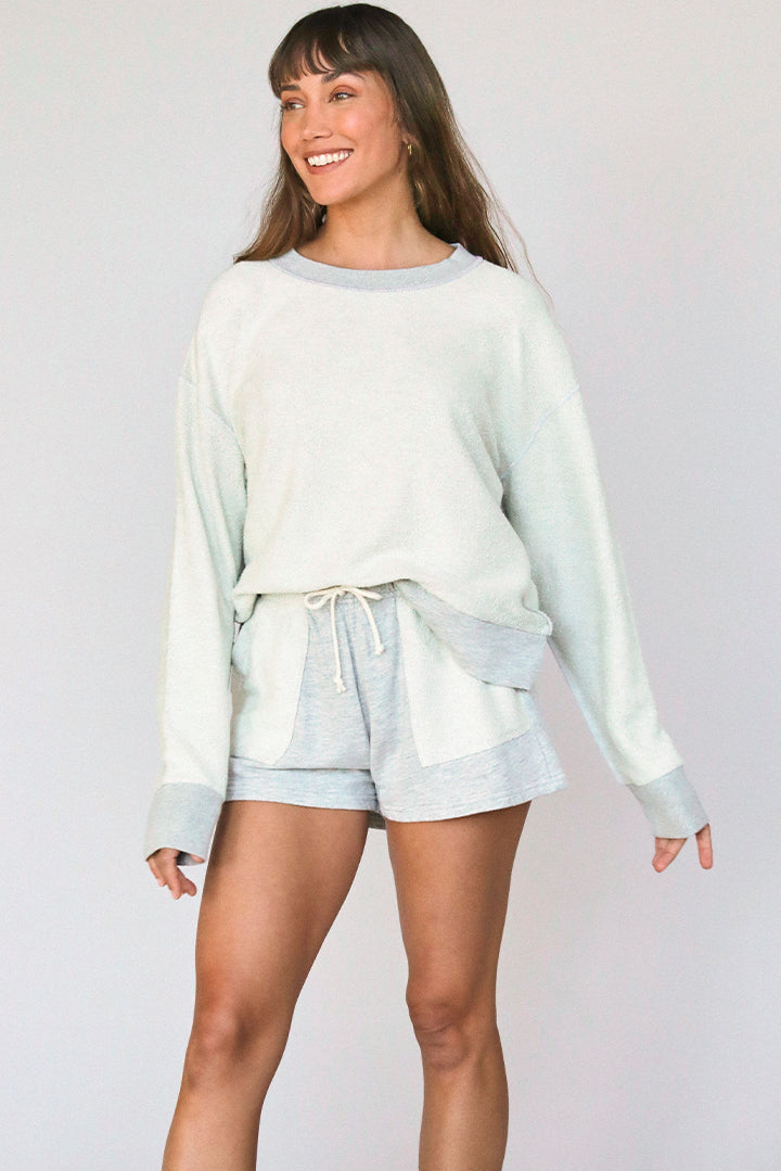 EMMY REVERSE TERRY CREWNECK