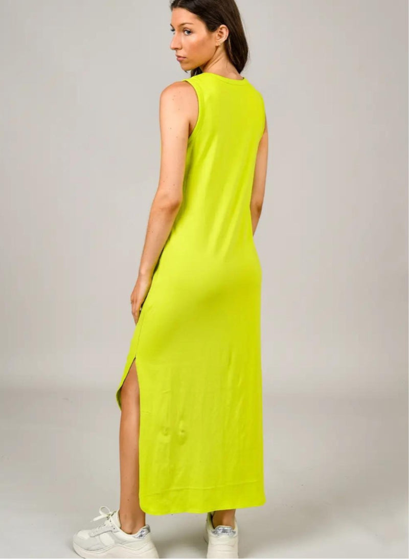 KIKI TANK DRESS SUNNY LIME