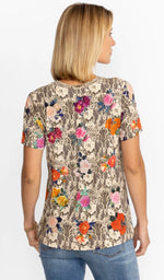 ROSE LACE SWING TEE