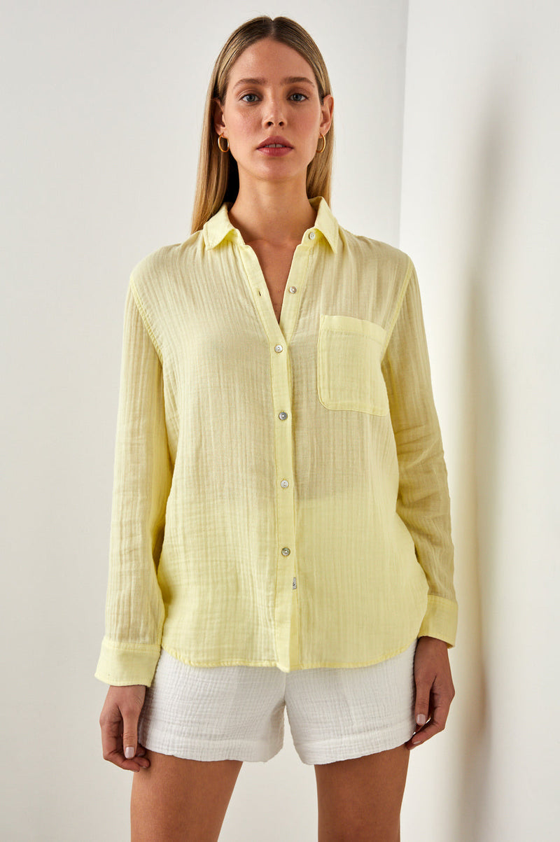 ELLIS GAUZE BLOUSE CITRON