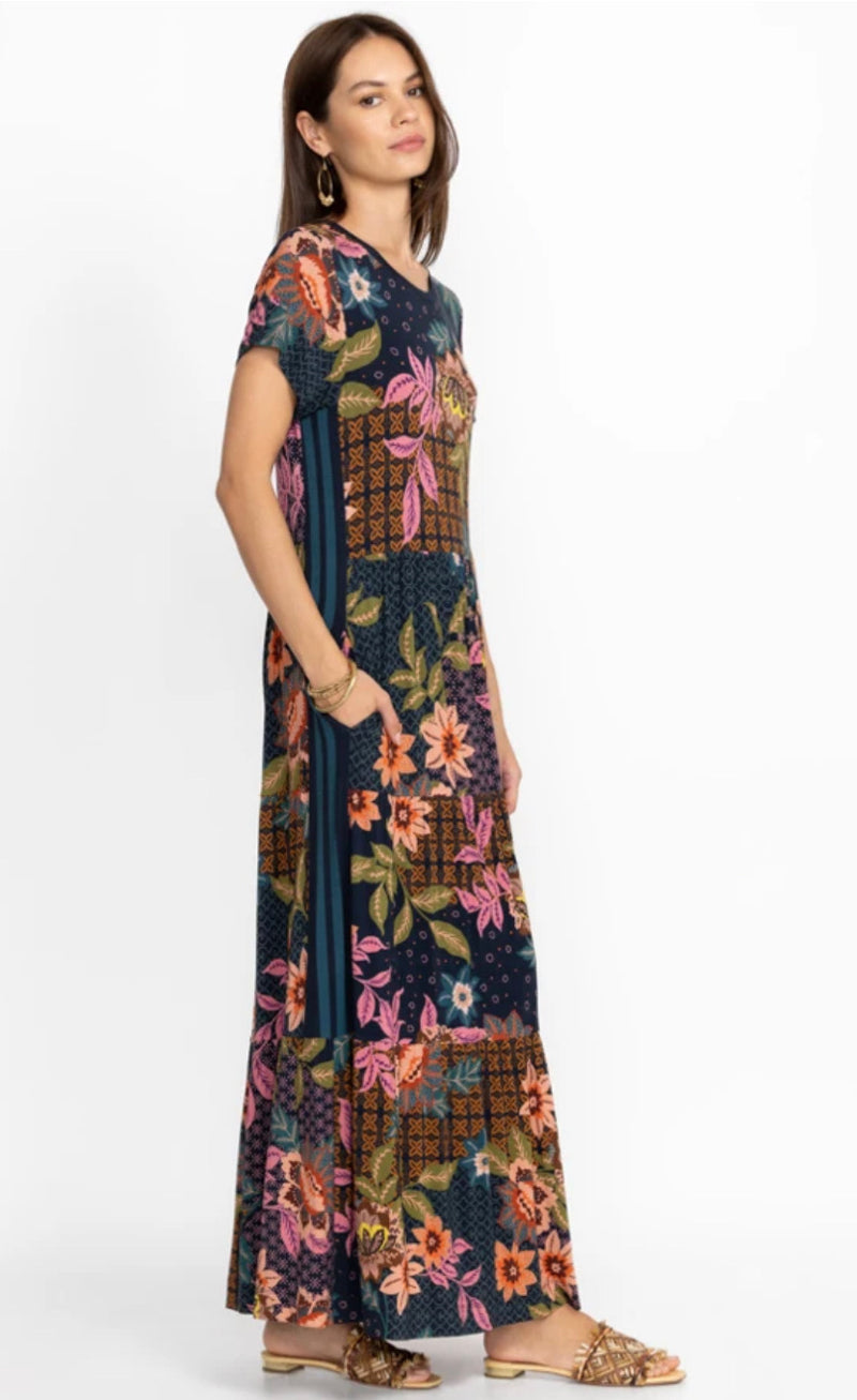 DELFINO TIERED MAXI DRESS