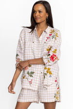 ADELE GINGHAM POCKET OVERSHIRT
