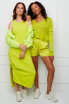SATIN SHORTS SUNNY LIME