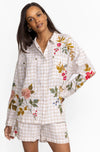ADELE GINGHAM POCKET OVERSHIRT