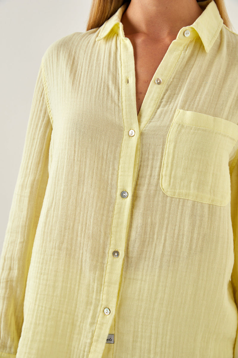 ELLIS GAUZE BLOUSE CITRON