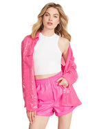Fonda Leather Short-pink glo