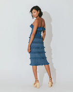 Ezra midi dress-classic blue