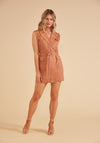 DYLAN BELTED MINI DRESS-AMBER