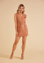 DYLAN BELTED MINI DRESS-AMBER