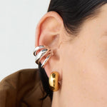 TOME TRIPLE EAR CUFF IN SILVER
